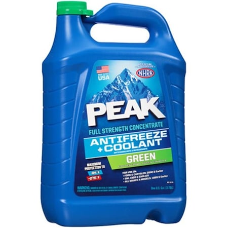 Peak Peak PKA0B3 1 Gallon Full Strength Concentrate Green Antifreeze & Coolant - Pack Of 6 190643